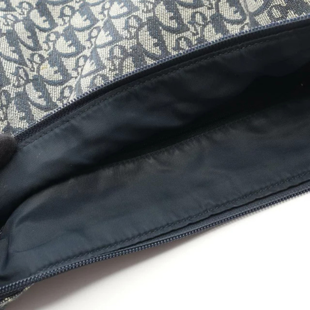 Dior Canvas Christian Black  Blue Shoulder Navy Bag Trotter - Picture 9 of 9